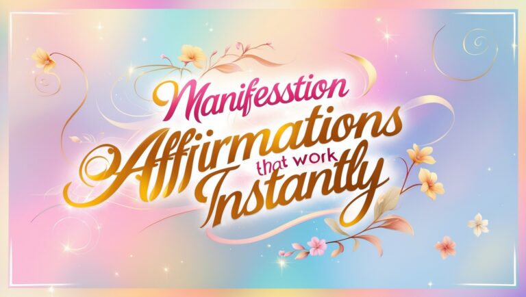 Manifestation Affirmations That Work Instantly
