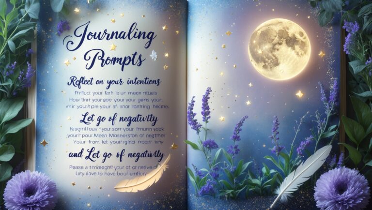 Journaling Prompts for Manifestation and Moon Rituals