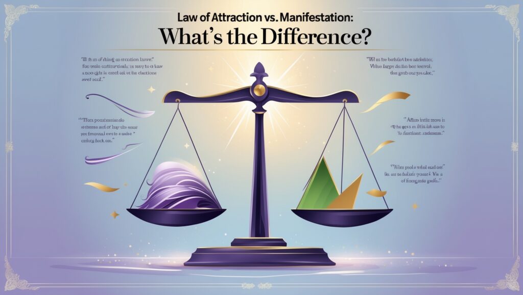 Law of Attraction vs. Manifestation: What’s the Difference?