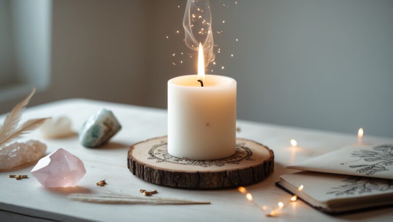Candle Magic Intent Ritual with White Candle (Beginner Friendly)