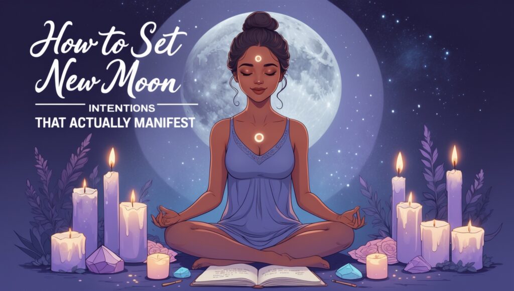 How to Set New Moon Intentions That Actually Manifest (Simple Ritual Guide)